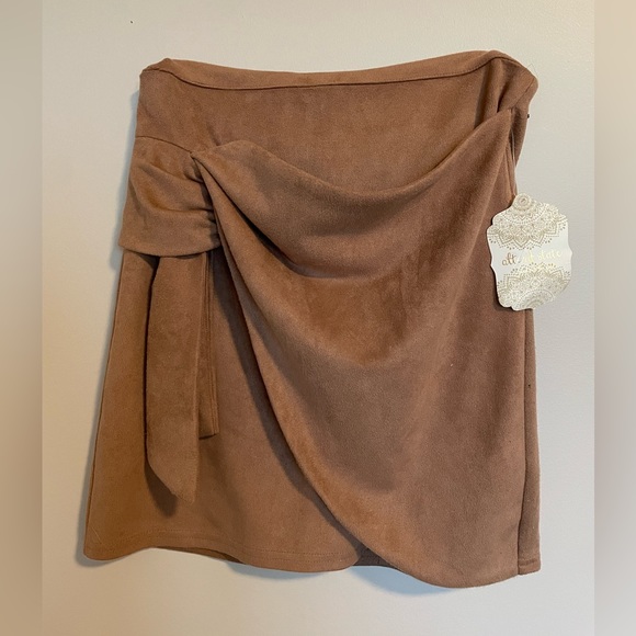 Altar'd State Dresses & Skirts - Altars State Camel Suede Skirt